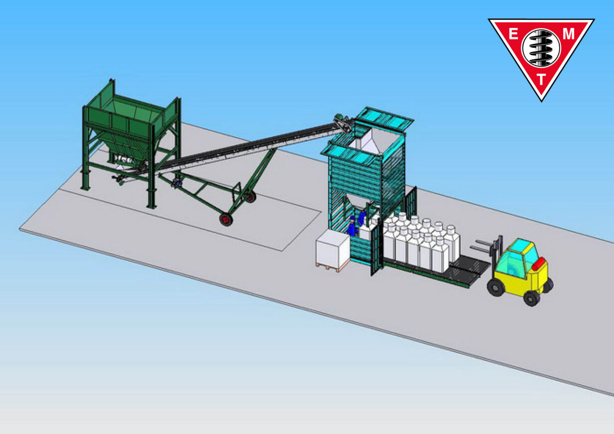Portable Container FIBC Big Bag Fill System